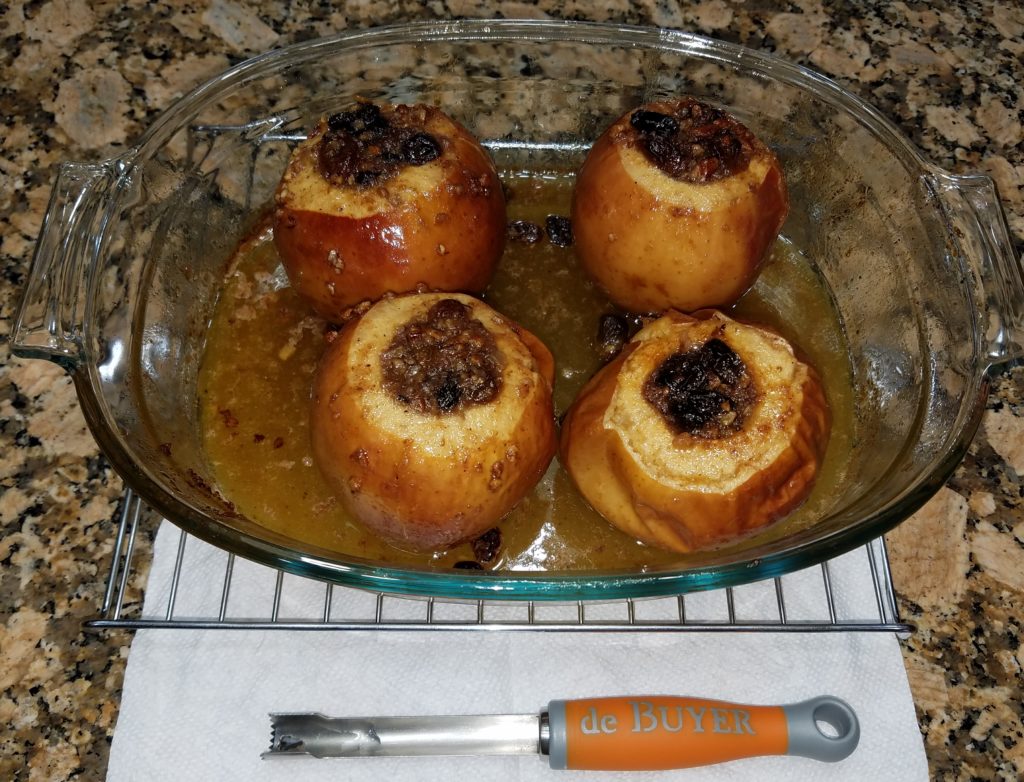 Raisin and Walnut Stuffed Baked Apples (SCD) Half Tablespoon