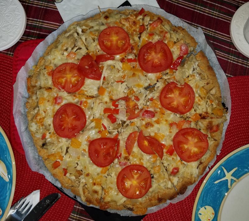 pizza with almond crust