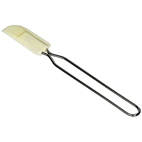 Rosle Stainless Steel & Silicone Flexible Spatula, 10-inch,White